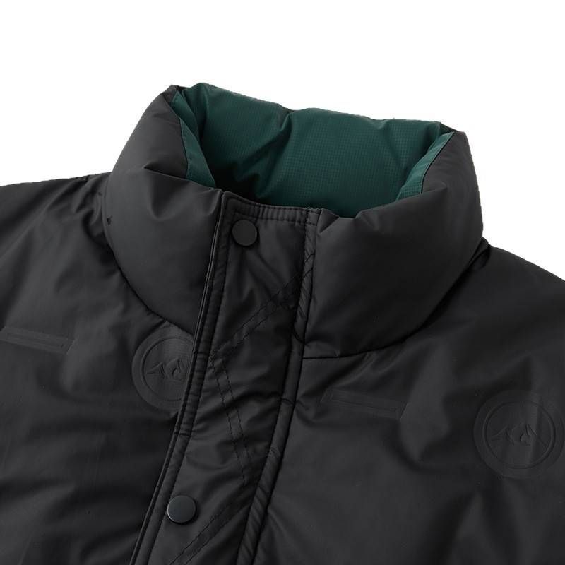 Men’s Stand Collar Duck Down Jacket – Lightweight 550FP Quilted Coat For Urban Commuters_voghion.com