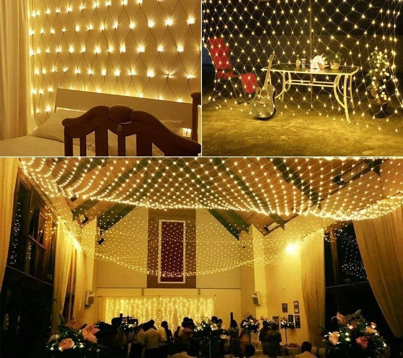 Wasserdichte LED-Lichternetze für den Außenbereich, Niederspannungs-Lichterketten aus Netzgewebe für Weihnachtsbaum, Garten, Party, Hochzeitsdekoration_voghion.com
