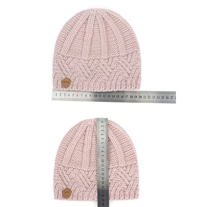 Neue Wintermütze für Frauen, gestrickt, Korea-Mütze, Thic Sullies-Hut, Herbst, im Freien, warme Streetwear-Caps, Rot, Schwarz, Weiß_voghion.com