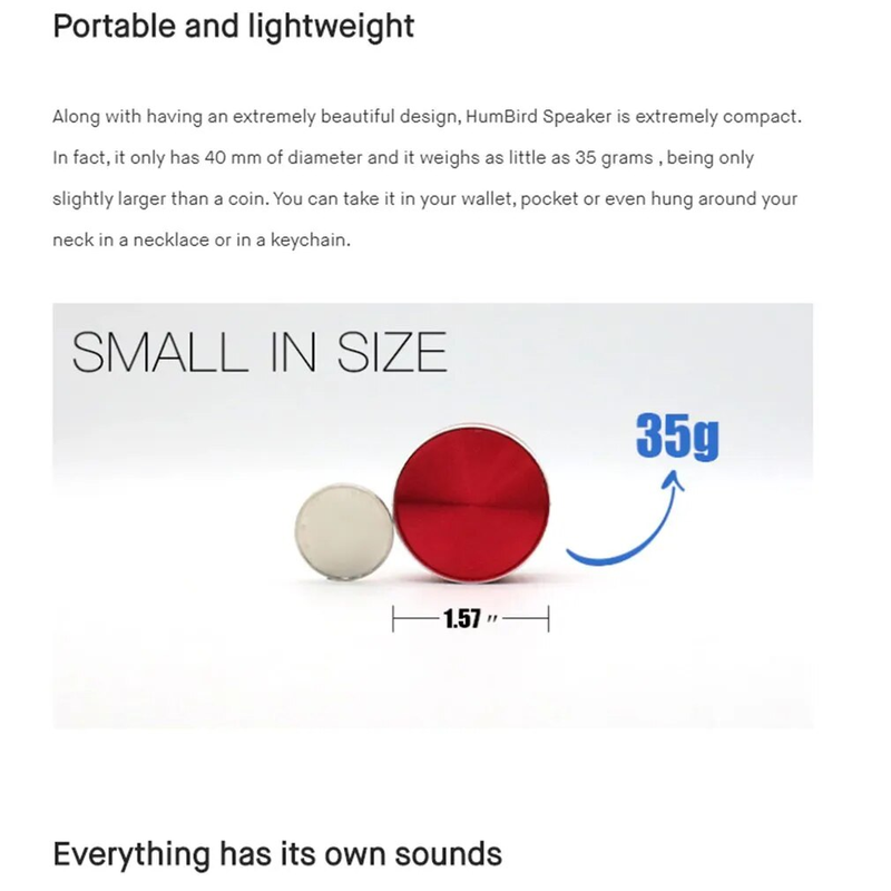 Dura Mobi Hummingbird Przewodnictwo kostne TWS Bezprzewodowy dźwięk zgodny z Bluetooth DuraMobi Box Portable_voghion.com