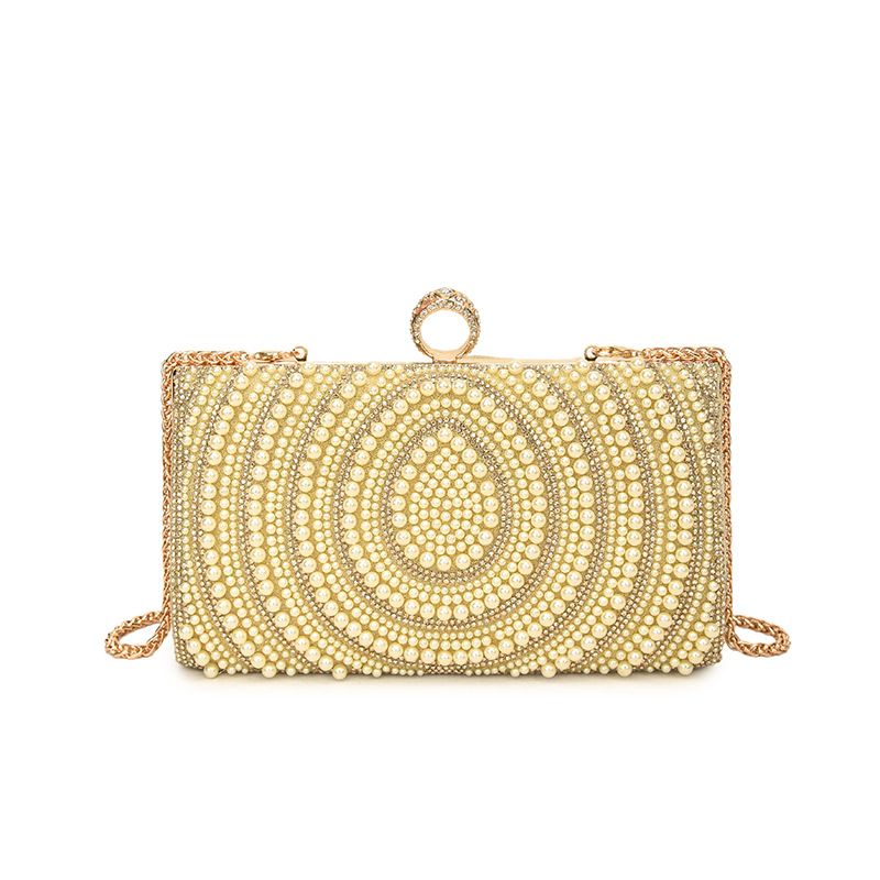 New Style Socialite Pearl Women's Cheongsam Handbag Beaded Clutch Evening Dress Bag_voghion.com
