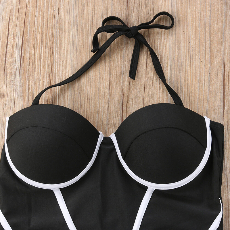 Happybuyner Maillot de bain une pièce pour femme - Maillot de bain sans bretelles - Push Up - Monokini_voghion.com