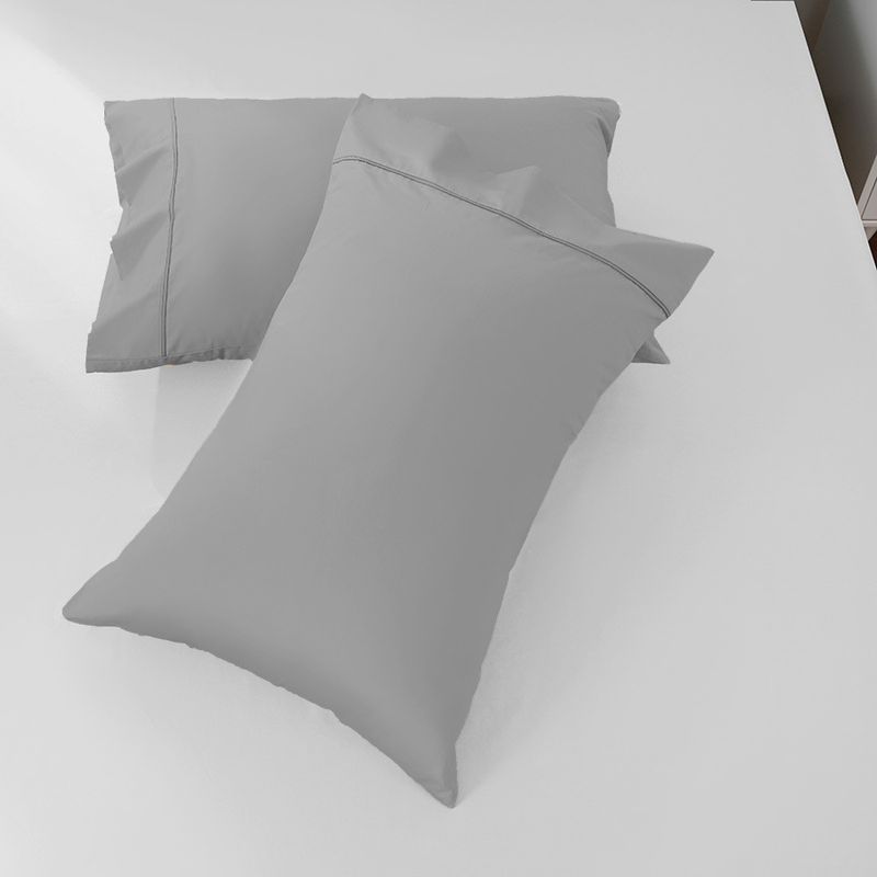 Geborstelde polyester kussenslopen met biezen - ultrazacht en huidvriendelijk, 10 elegante kleuren, 9 maten (40x60cm tot 80x80cm) Moderne minimalistische stijl_voghion.com