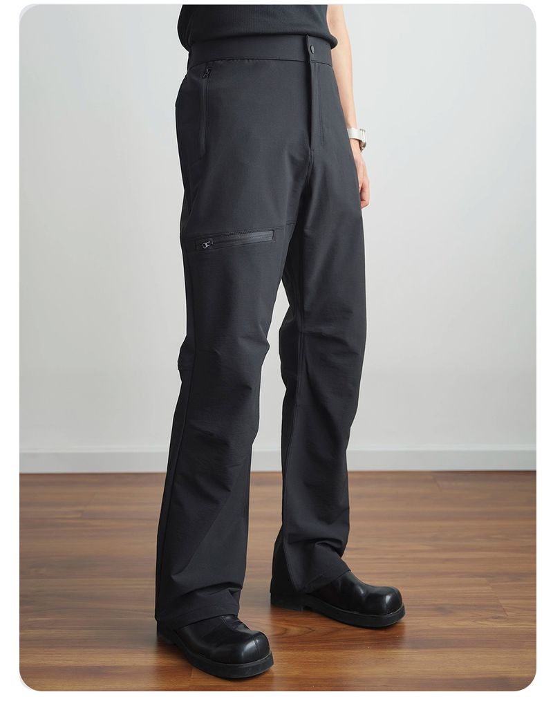 Pantaloni tattici softshell impermeabili da uomo - Pantaloni da trekking leggeri ed elasticizzati per l'outdoor (opzioni normali e foderate in pile)_voghion.com