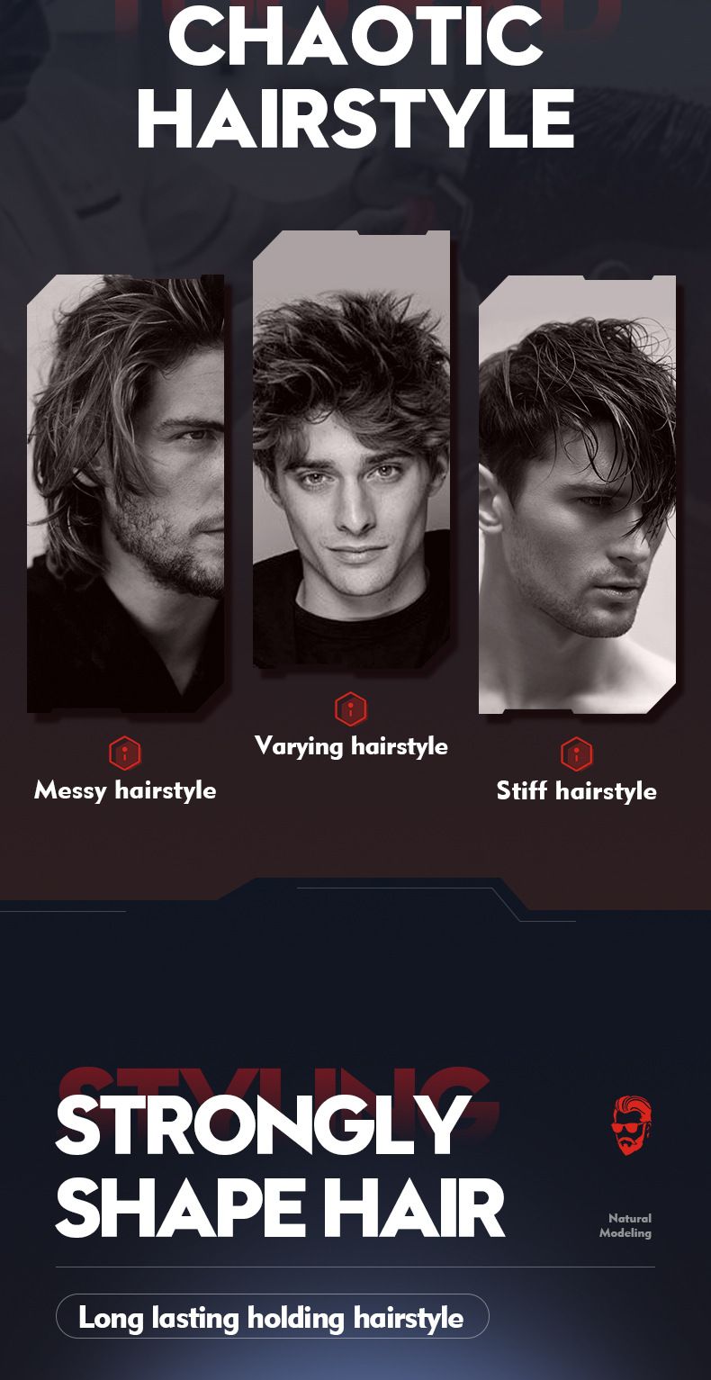 Full English Men's Wax SADOER Starker Halt Styling Natürlicher Volumengebender Haarton_voghion.com