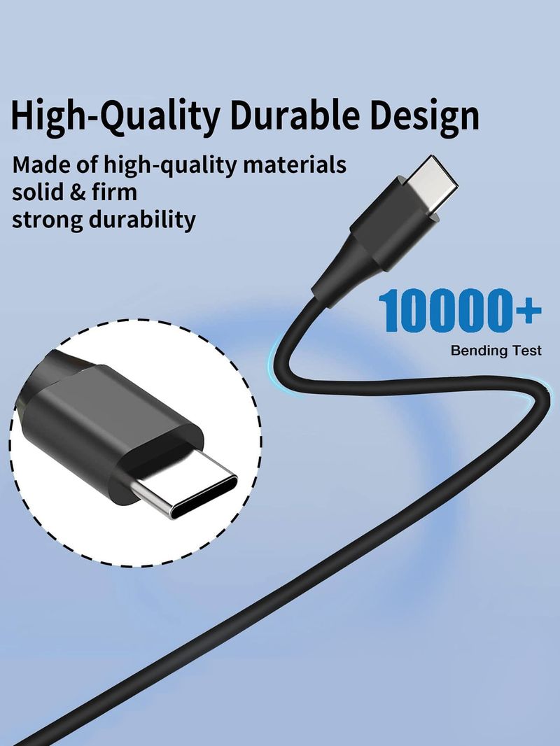 Reletech 65W USB-Laptop-Ladegerät für Lenovo ThinkPad, HP, Chromebook, Yoga, Dell, ASUS, Acer Typ C Schnell-Netzteil_voghion.com