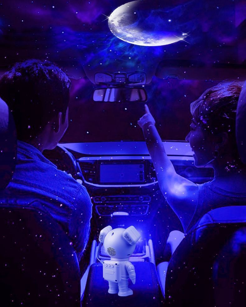 Astronaut Projektor Space Man Nordlichter Bluetooth Lautsprecher Nachtlicht Schlafzimmer Sternenhimmel Atmosphäre Lampe_voghion.com