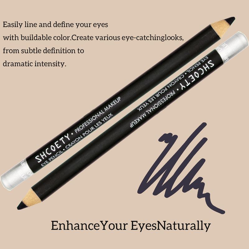 Lidschatten & Liner-Kombination Wasserfester und nicht verschmierender Eyeliner-Stift aus Holz Langanhaltender und nicht verschmierender Augenbrauenstift Make-up-Stift _voghion.com