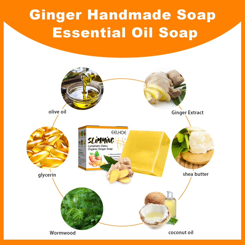 Slimming beautiful Ginger Soap Cleanses the Skin to Say Goodbye to Pork Belly, Slimming and Firming the Skin B_voghion.com