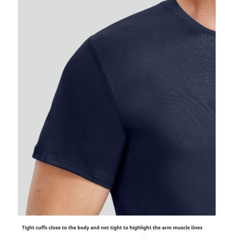 T-shirts amples d'entraînement fitness pour hommes, hauts de course, vêtements de sport, vêtements élastiques à séchage rapide, t-shirts_voghion.com