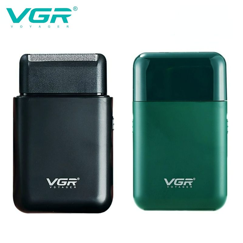 VGR electric professional beard trimmer portable mini reciprocating shaver 2-blade USB charging men's V-390_voghion.com