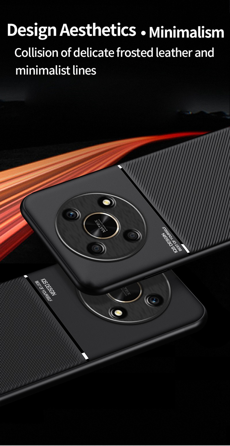 Etui na telefon For Honor X10 X30 Max Luxury Matte do Honor X9 5G Magic 4 Lite, skórzane, silikonowe, samochodowe, ochronne_voghion.com