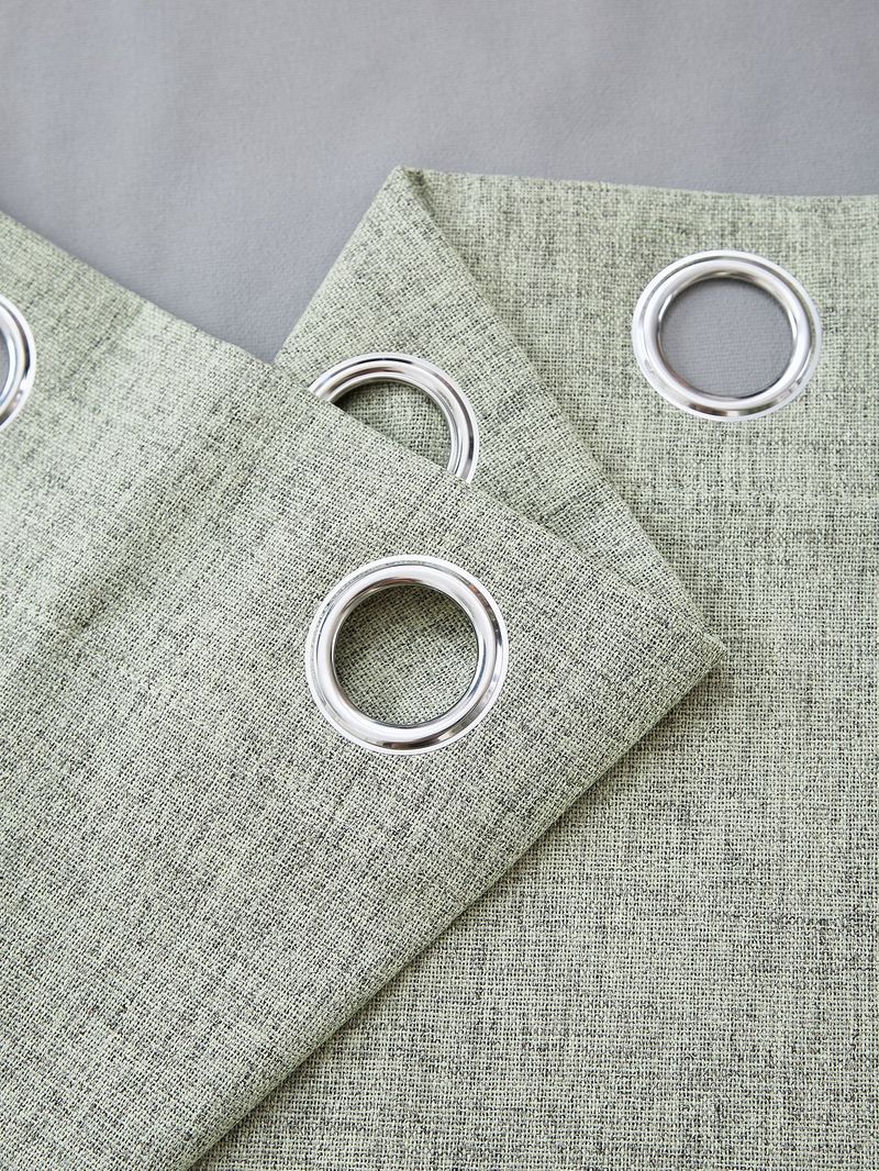 French Ruffled Full Blackout Thickened Linen Edge Finished Bedroom Living Room Curtains_voghion.com