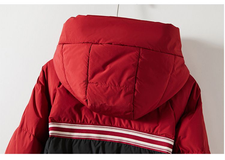 Women's Clothing Oversized Puffer Coat – Detachable Hood Winter Jacket For Women (Red/Black, S-XL)_voghion.com