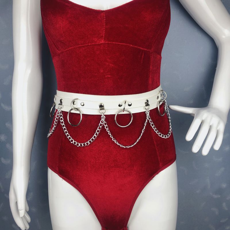 Cintura con catena in stile gotico hip-hop dark punk_voghion.com