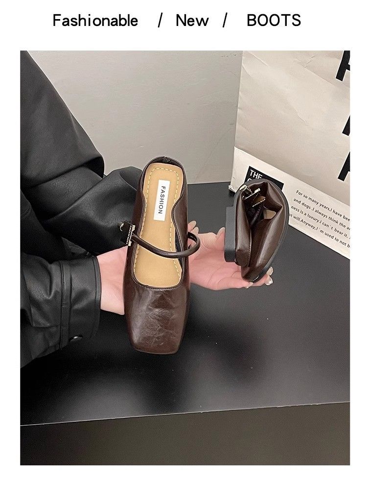 Retro Lazy One Step Internet Celebrity Sommermode Neue Stil Mule Sandalen Flache Unterseite Damen Halb Hausschuhe Outdoor Wear_voghion.com