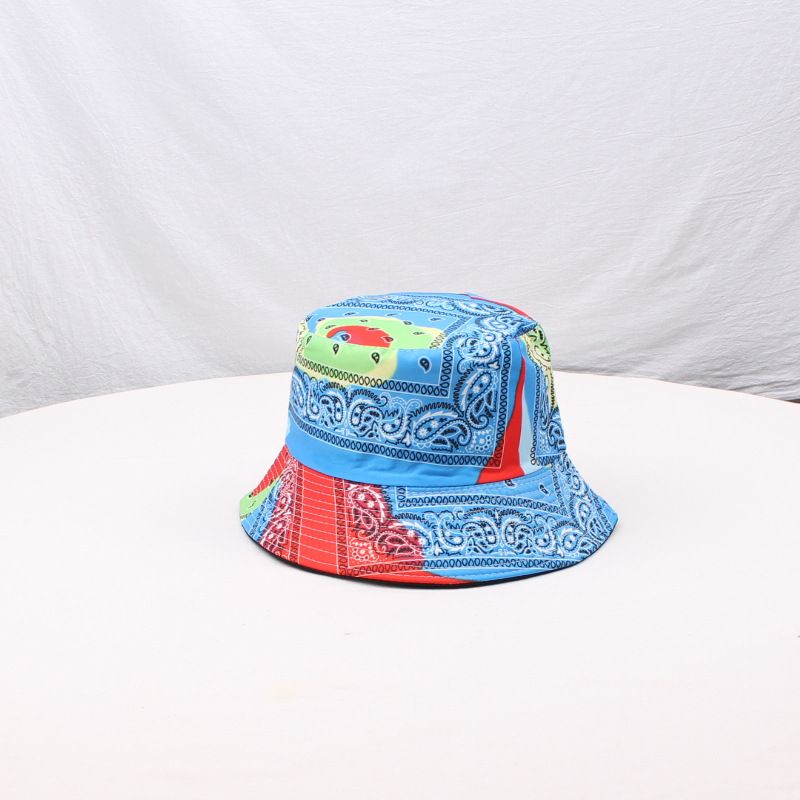 Cappello da pescatore alla moda con marchio a forma di fiore di anacardi, a doppia faccia, per esterni, parasole, versatile_voghion.com