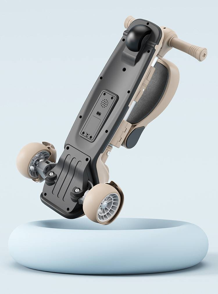 Unisex Çocuk scooter 1 ila 6 yaş arası hediye 5'i 1 arada bebek oturabilir ve yürümeye başlayan çocuk kaykayını itebilir_voghion.com