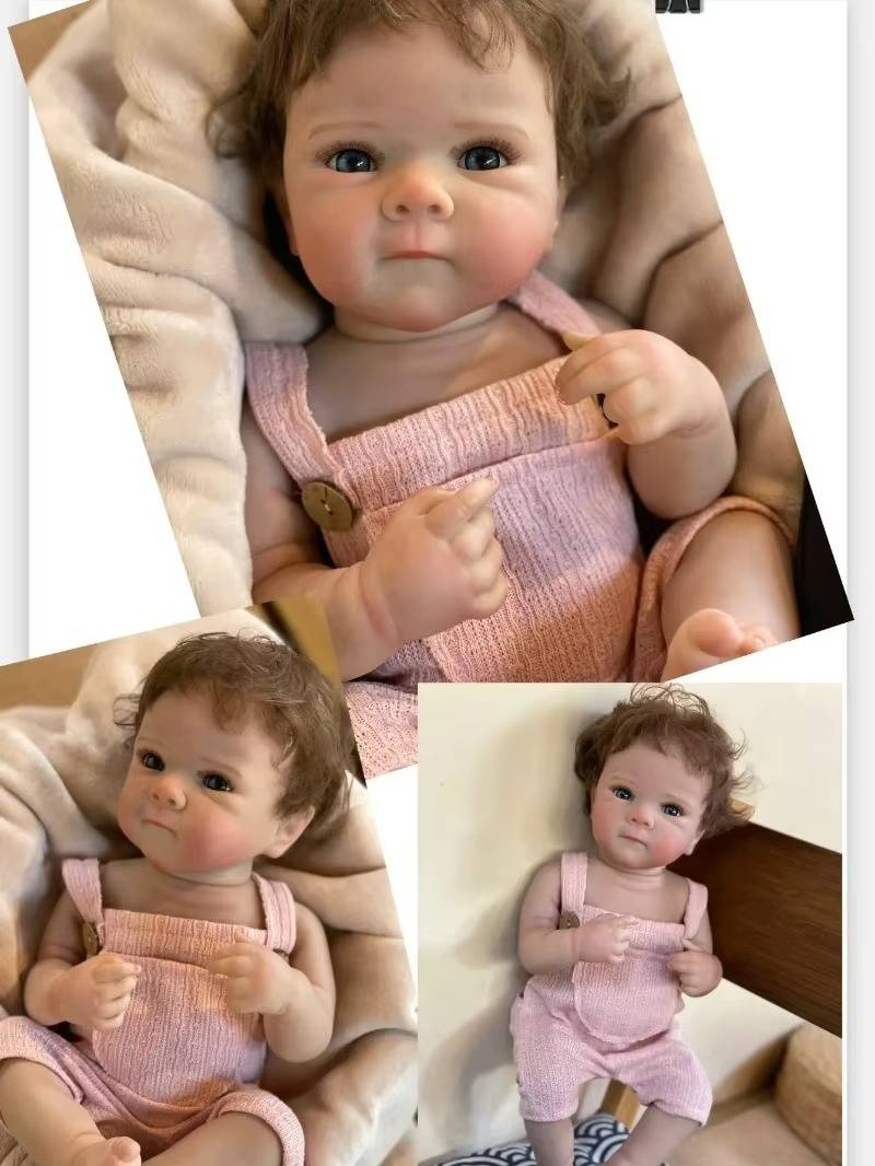 18-tolline elutruu Bebe Bettie tüdrukule täissilikoonist vinüülist 3D maalitud vastsündinud beebinukk lastele sünnipäevakingitused_voghion.com