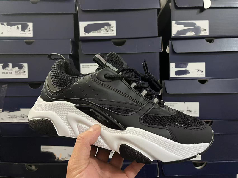 B22 Mesh-Leder-Logo-Riemen Low Cut Sport- und Freizeitschuhe für Herren_voghion.com