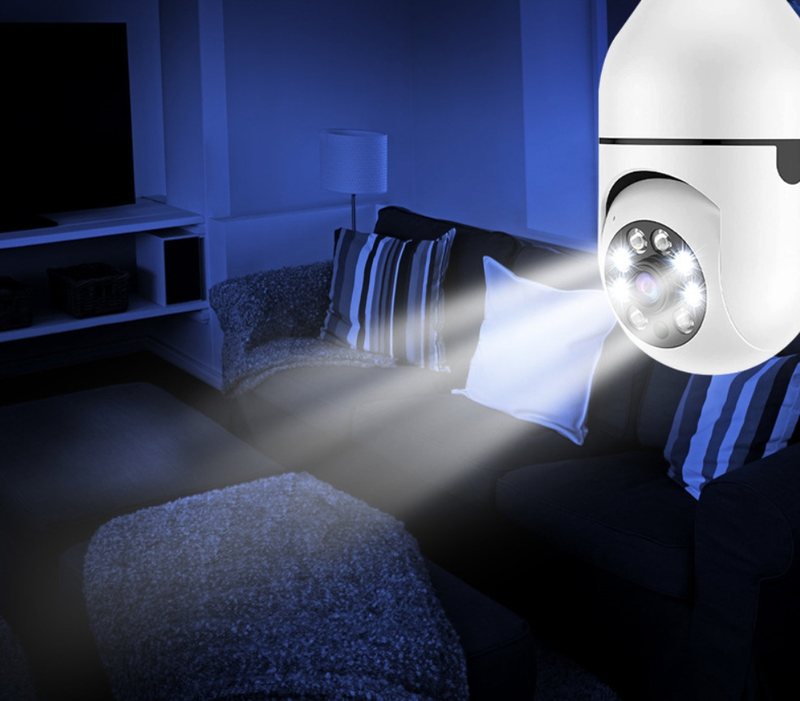 Panoramic Home 2.4G Lamp Head Camera Wireless E27 Bulb Camera 360 Degree Rotation Night Vision Explosive Model_voghion.com