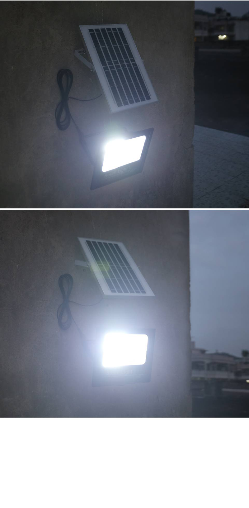 Outdoor Solar Lamps LED Lights Garden Lighting Floodlight IP67 Waterproof Stairs Wall Solar Light Dimming Remote Control 3 Model_voghion.com