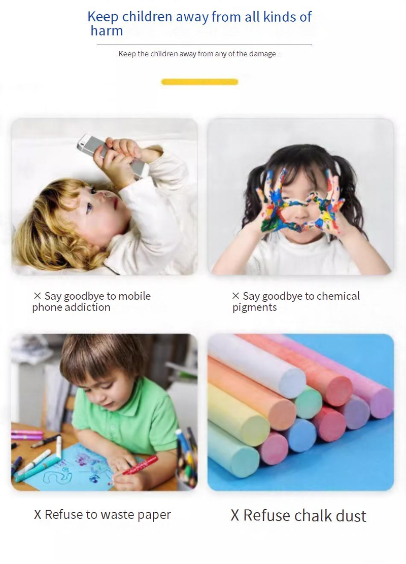 13/16 Inch LCD Writing Tablet For Kids, Color Screen Drawing Board, Erasable & Reusable Digital Sketch Pad, Perfect For Home, School & Travel_voghion.com