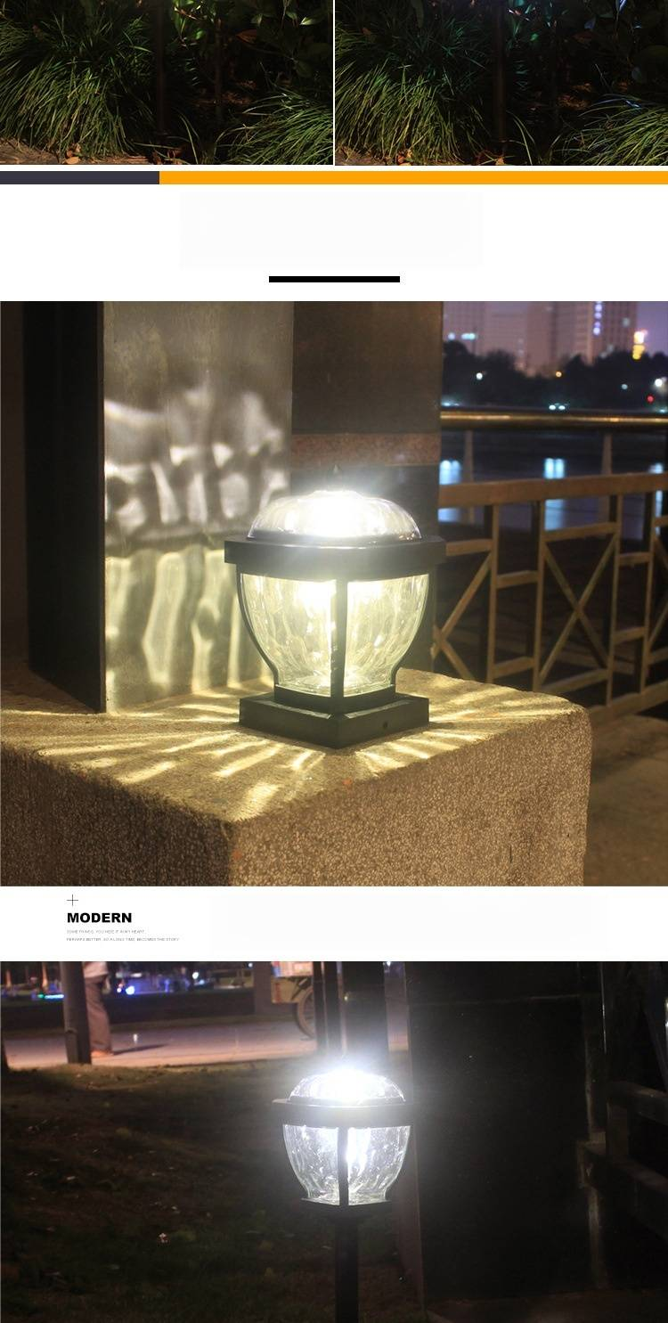 Luci da giardino a energia solare per esterni, illuminazione LED impermeabile per esterni per cortile, patio, vialetto, confezione da 2 luci bianche/calde, accensione/spegnimento automatici, facile installazione_voghion.com