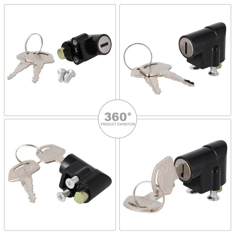 Bloccasterzo in lega di alluminio per moto S-20-01, universale per la maggior parte delle moto, antifurto, nero_voghion.com