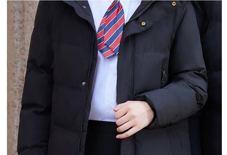 "Knee-Length Professional Cotton Coat – Unisex Winter Workwear For Property & Hospitality Staff"_voghion.com