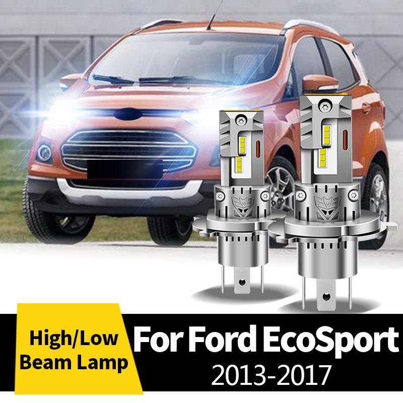 2 stuks CANbus LED koplamp grootlicht/dimlicht lampen halogeen vervangingslamp 12V voor Ford EcoSport 2013-2017_voghion.com