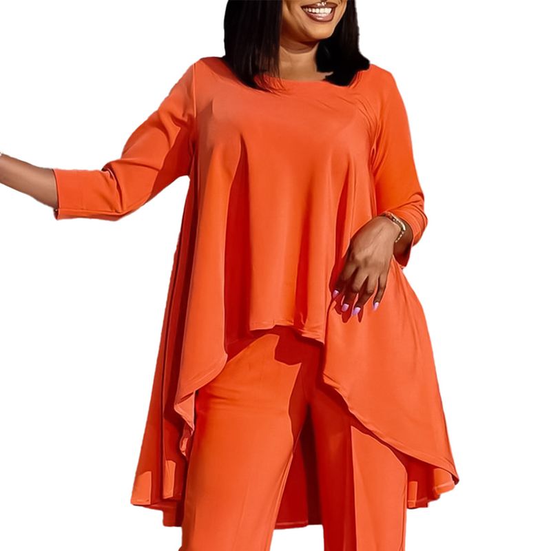 Blusa com estampa africana plus size - caimento solto e elegante, bainha irregular (moda feminina de verão, respirável e estilosa)_voghion.com