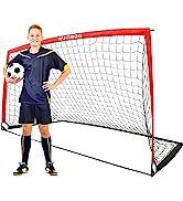 5x3ft Pop-Up Futbol Kalesi - İç/Dış Mekan Antrenmanları ve Uygulamaları İçin Taşınabilir Katlanabilir Futbol Ağı_voghion.com