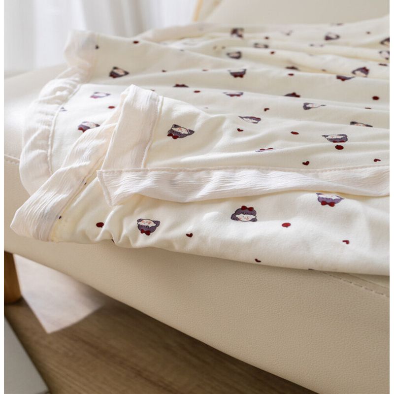 Nap-Printed Office Nap Shawl Belly-Covering Dormitory Air-Conditioned Light Blanket_voghion.com