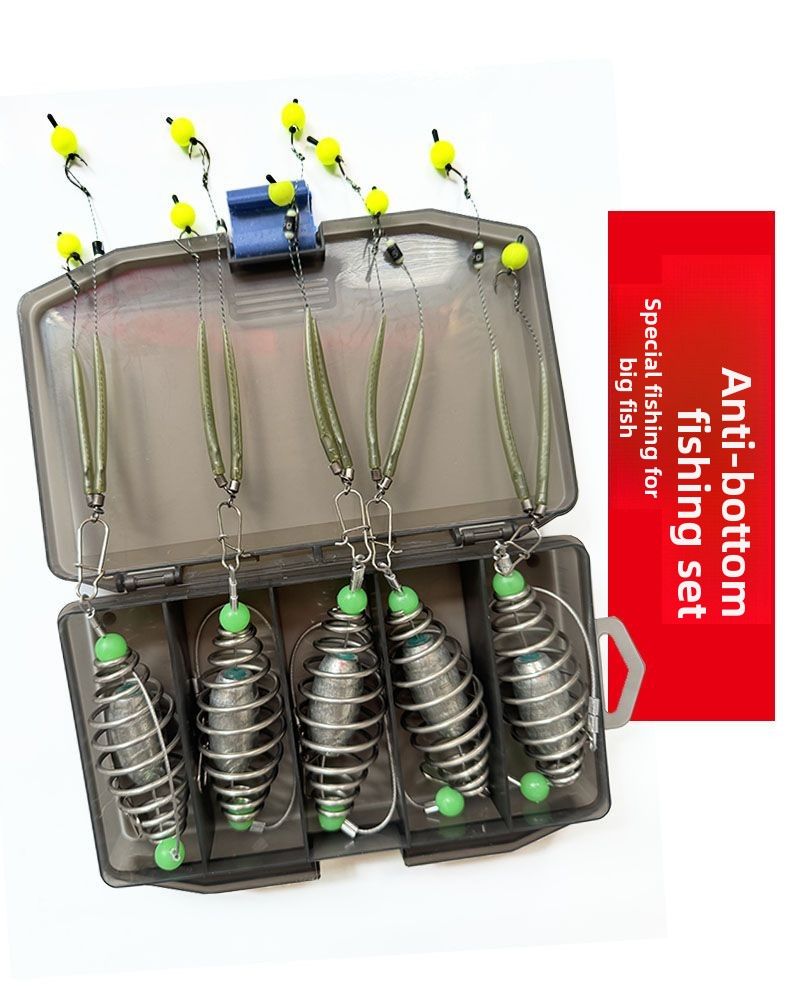Bottom Full Set Beads Diamond Shape Reverse Ground Lure Knot European Style Carp Fishing Rig_voghion.com