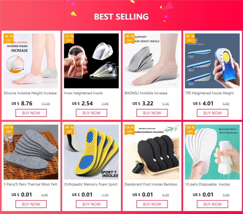 Arch Support Sport Insole Flat Feet Orthopedic Insoles Silica Gel Shock Absorption Cushion Pad For Men Women_voghion.com