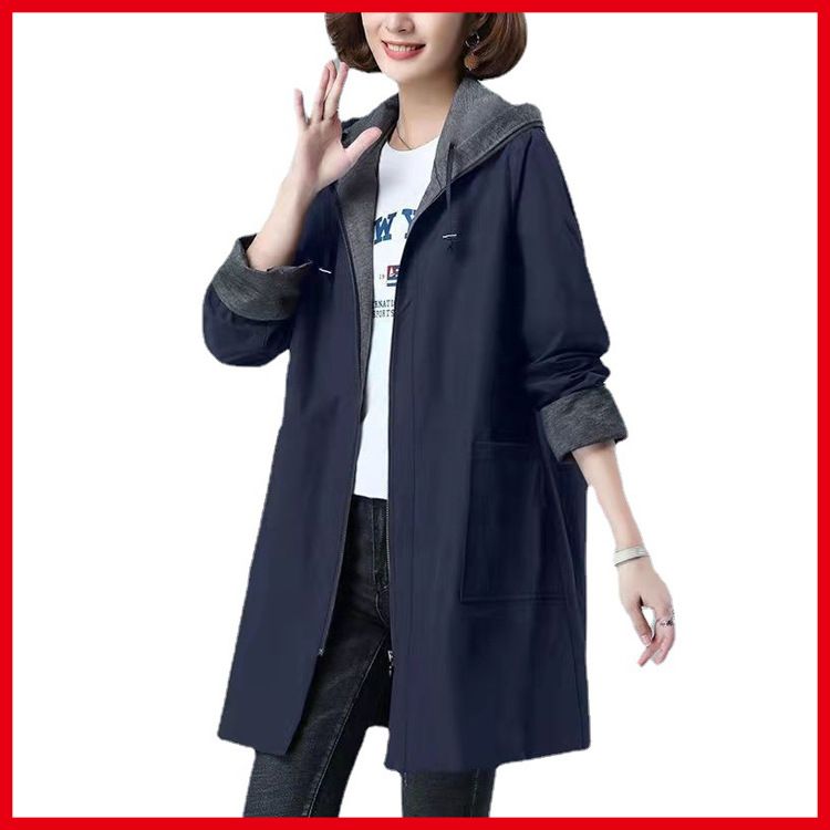 Trench da donna di alta qualità, taglia comoda, taglia S-7XL, 150 kg, nuovo, di media lunghezza_voghion.com