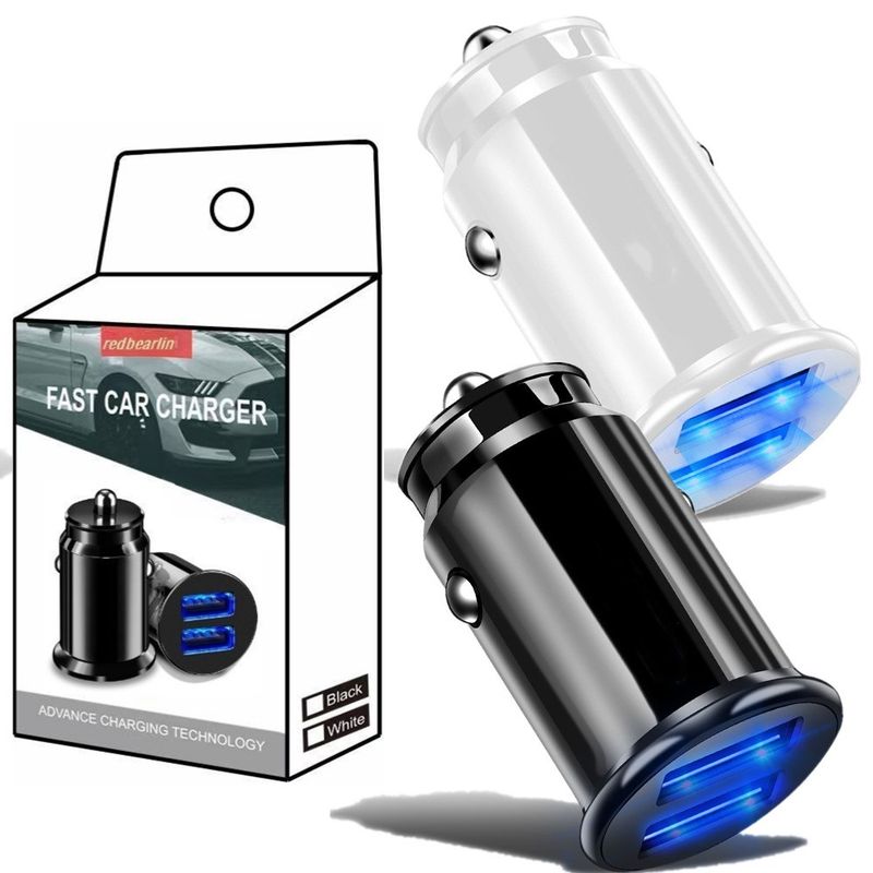 Music Festival Box 3.1A USB Head Uno a due dispositivi mobili Dual Port Car Charging_voghion.com