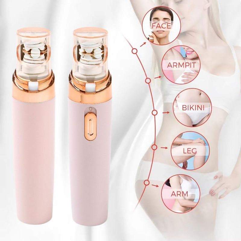 Pluxy Gesichtsepilierer, Pluxy Haarentfernung am ganzen Körper für Frauen, wiederaufladbar ≯_voghion.com
