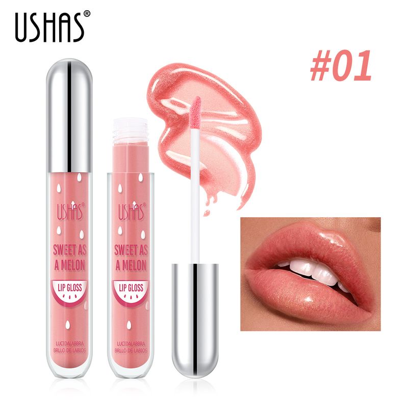 USHAS Moisturizing Lip Oil 12 Color Pearl Shining New Product Brightens Up_voghion.com