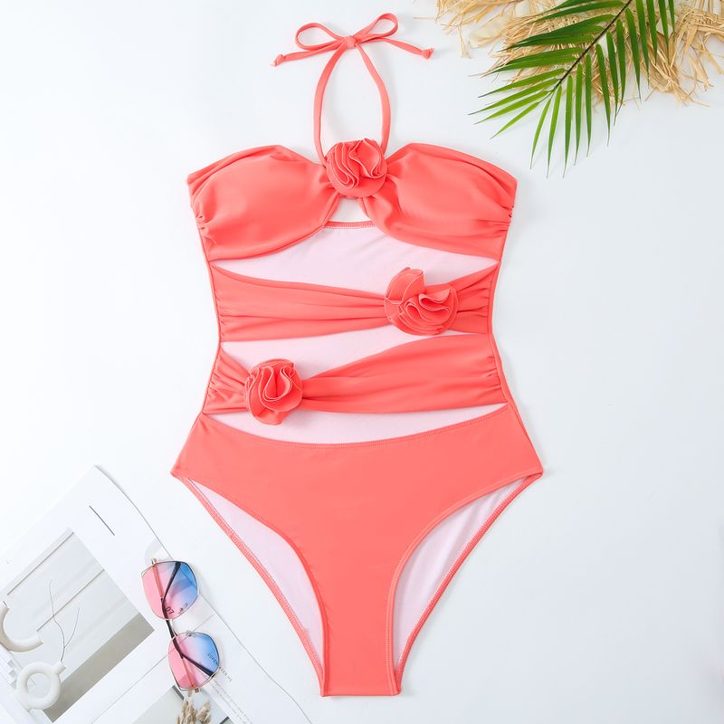 Maillot de bain trois pièces haute couture pour femme avec jupe portefeuille, ensemble de maillot de bain rétro sexy_voghion.com