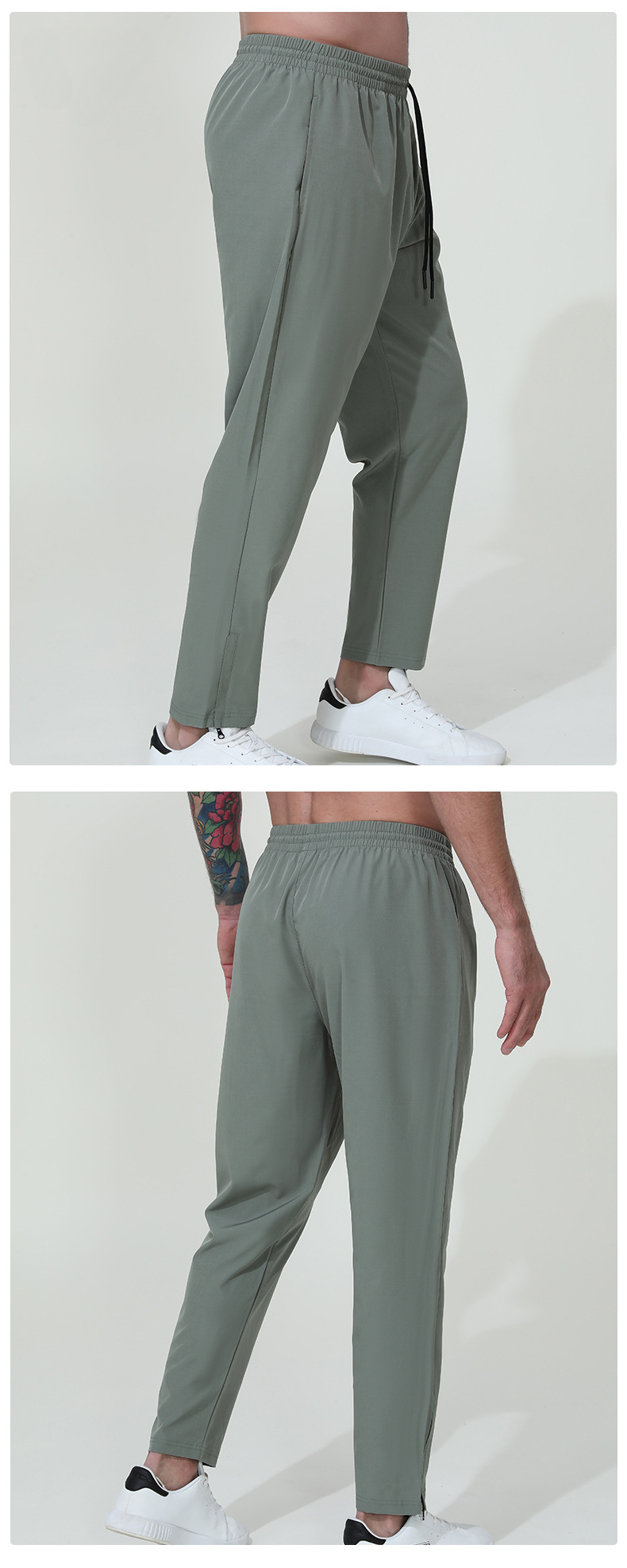 Pantaloni sportivi casual da uomo, nuovi, ad asciugatura rapida, estivi, elastici, traspiranti, assorbenti, per allenamento fitness e corsa, transfrontalieri._voghion.com