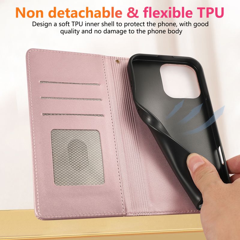 Vahvat Magneettikortit Solt Lompakko Nahkakotelo iPhone 16 Pro Max 15 Plus 14 13 12 11 Flip Book Flip Flip Fragrant Wind Bag Cover_voghion.com