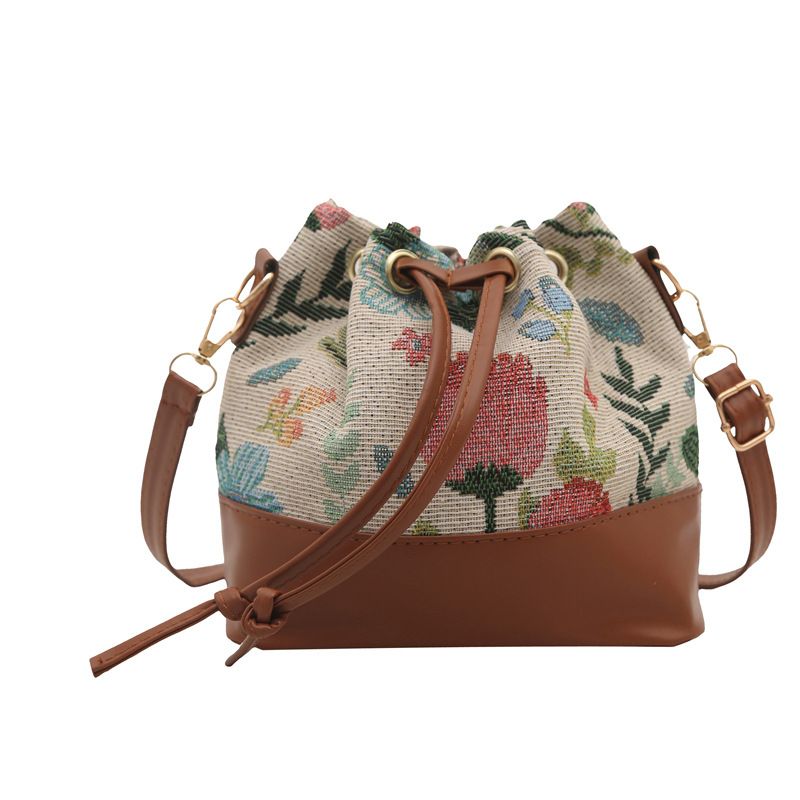 Borse da donna alla moda 2025, nuova borsa a tracolla a secchiello casual in stile etnico alla moda, da pendolare_voghion.com