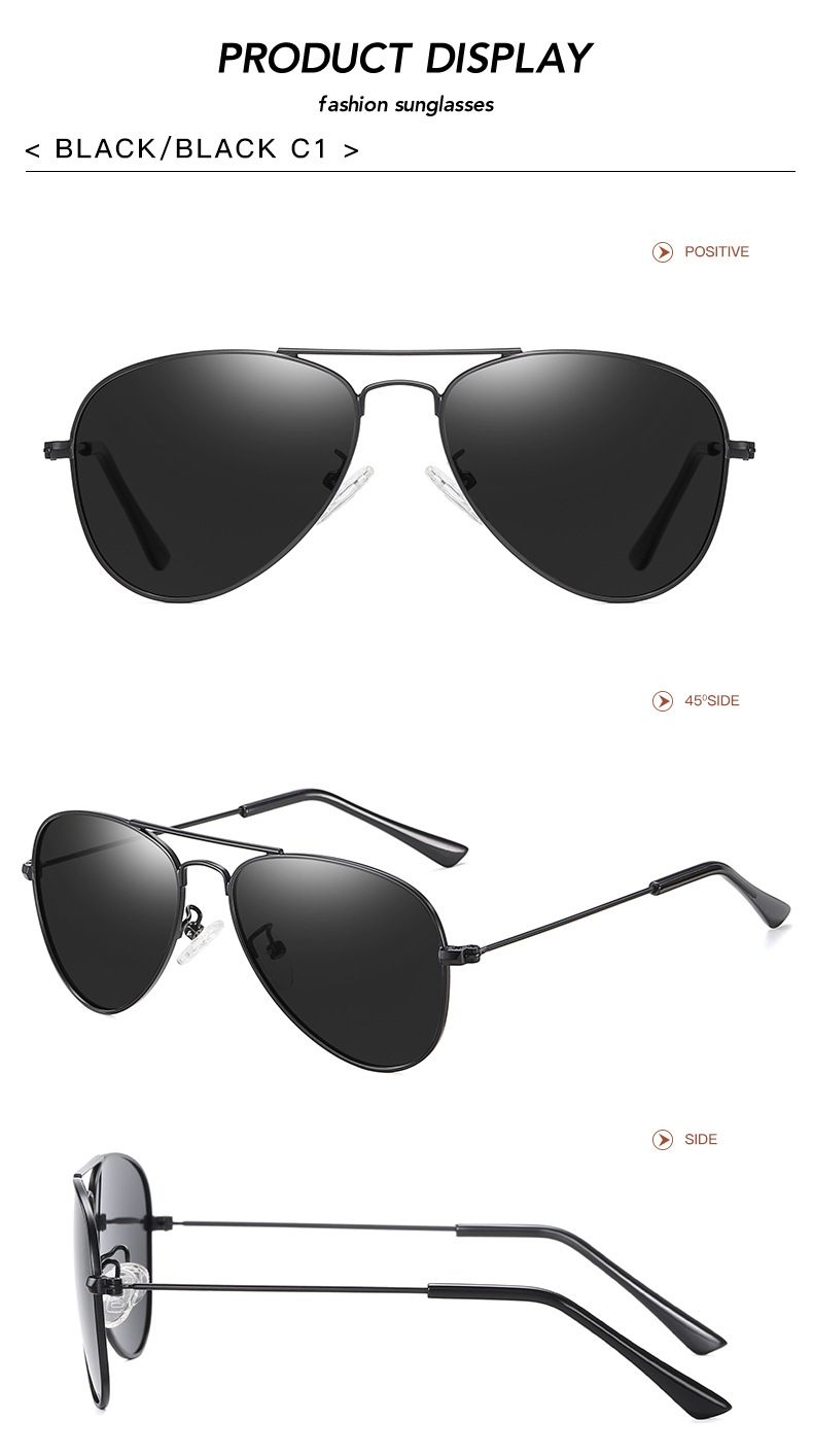 Occhiali da sole polarizzati unisex Vintage Toad in metallo Occhiali da sole polarizzati per bambini Ragazzi e ragazze condividono gli occhiali genitore-figlio_voghion.com