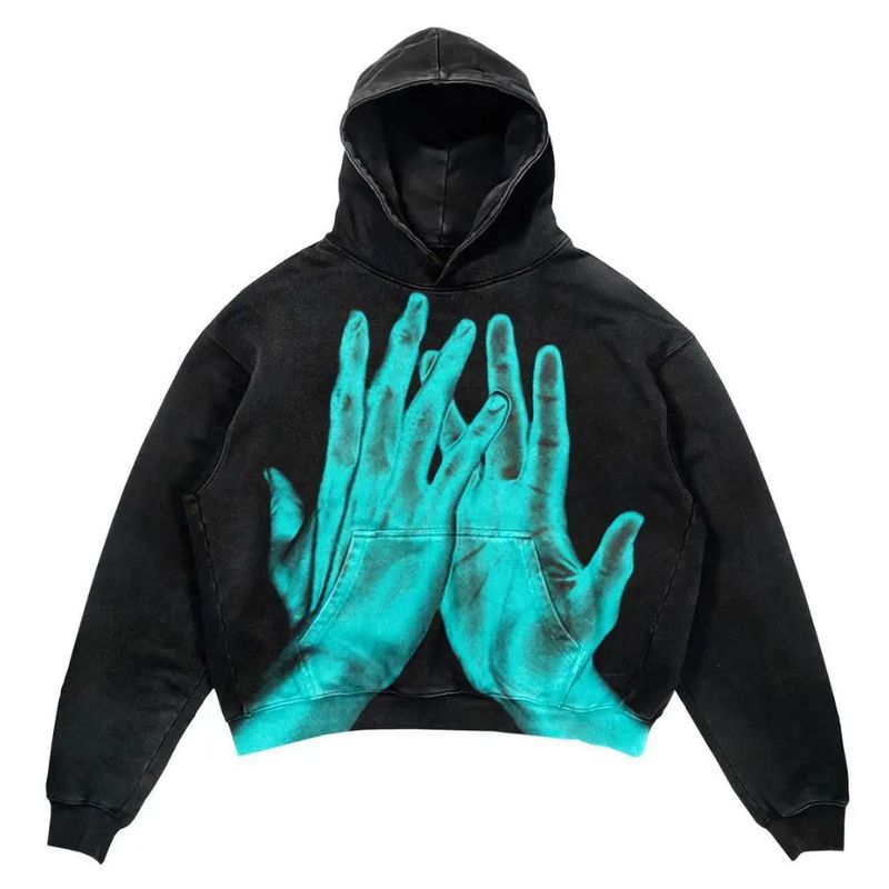 Herrenbekleidung Y2k Mode Herbst und Winter Bedruckter, gewaschener, abgenutzter Pullover mit langen Ärmeln für Männer und Frauen_voghion.com