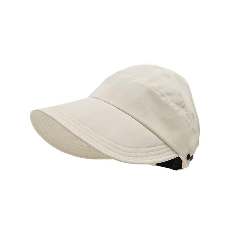 Fashion Summer UV Adjustable Drawstring Fisherman Cap Visors Hat Portable Foldable Wide Brim Sun Protection Hats_voghion.com