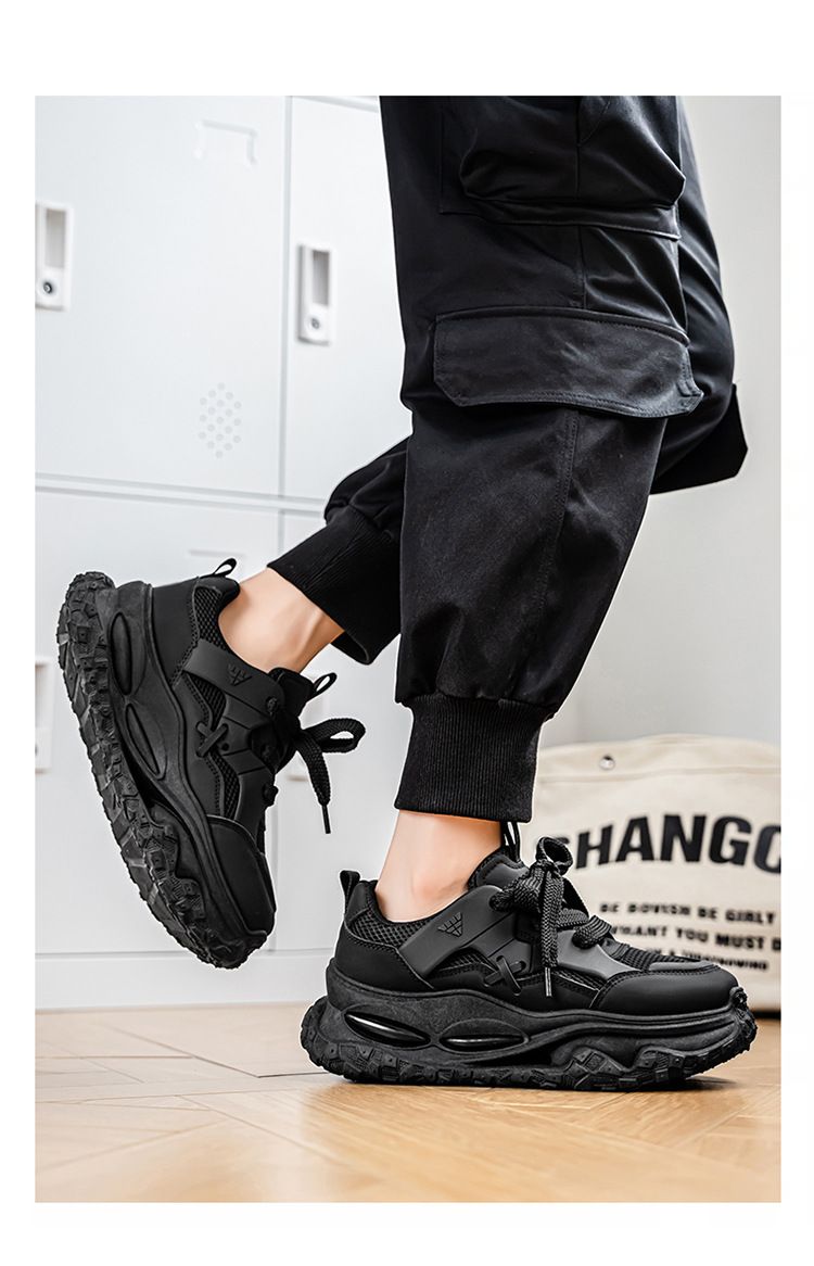 2025 Low-Top Lace-up Atmungsaktive Mesh Dad Schuhe Herrenmode Trend Vielseitig Casual Sports_voghion.com