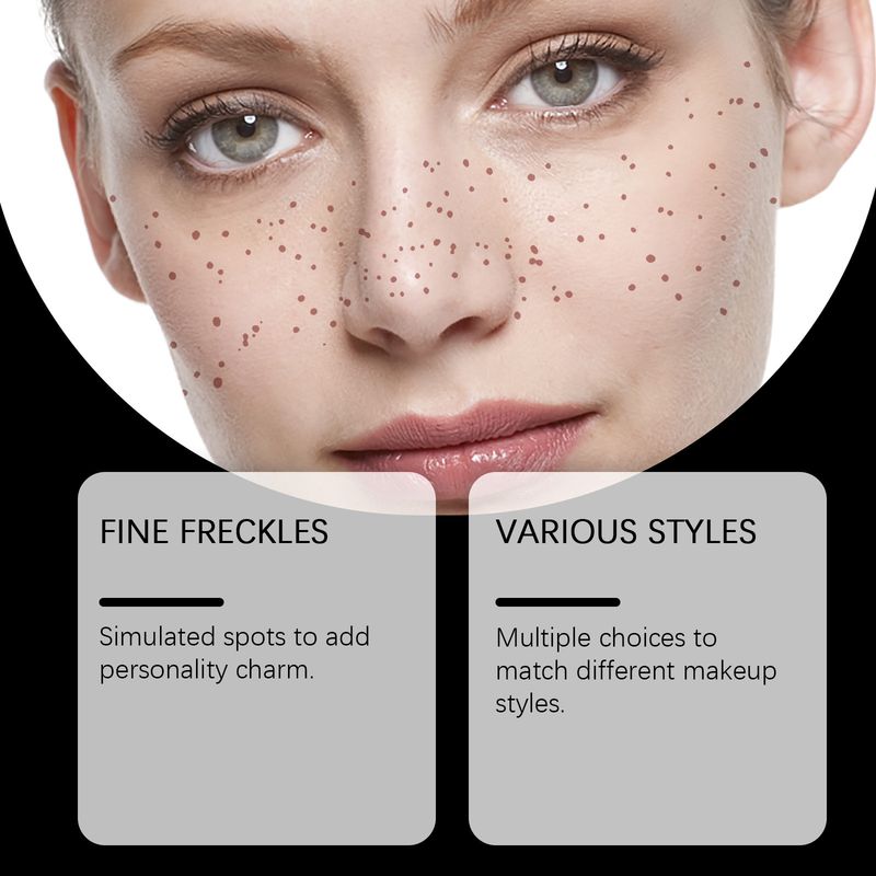 Autocollant de transfert d'eau, imperméable, résistant à la transpiration et durable, autocollant de maquillage naturel anti-taches de rousseur_voghion.com