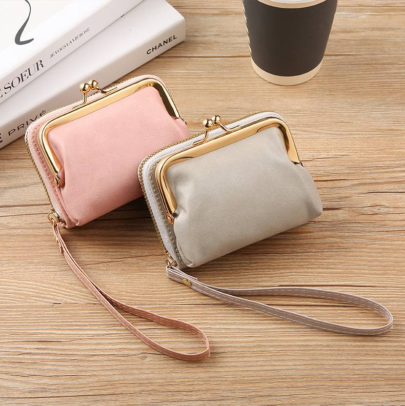 Portafoglio Zero alla moda per nuove donne Porta carte da donna transfrontalieri Portafoglio Zero Portafoglio con cerniera Posizioni multiple per carte Portafoglio retrò_voghion.com